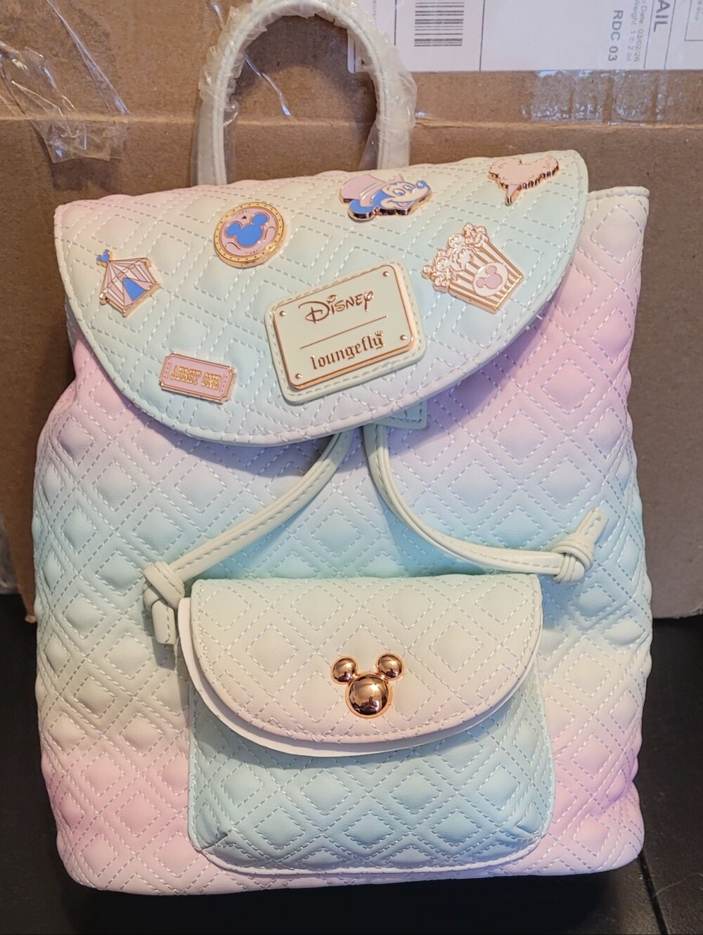NWT Loungefly Disney Mickey Mouse Fair Mini Backpack — BoxLunch Exclusive